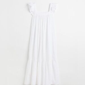 NWT H&M white lightweight long dress